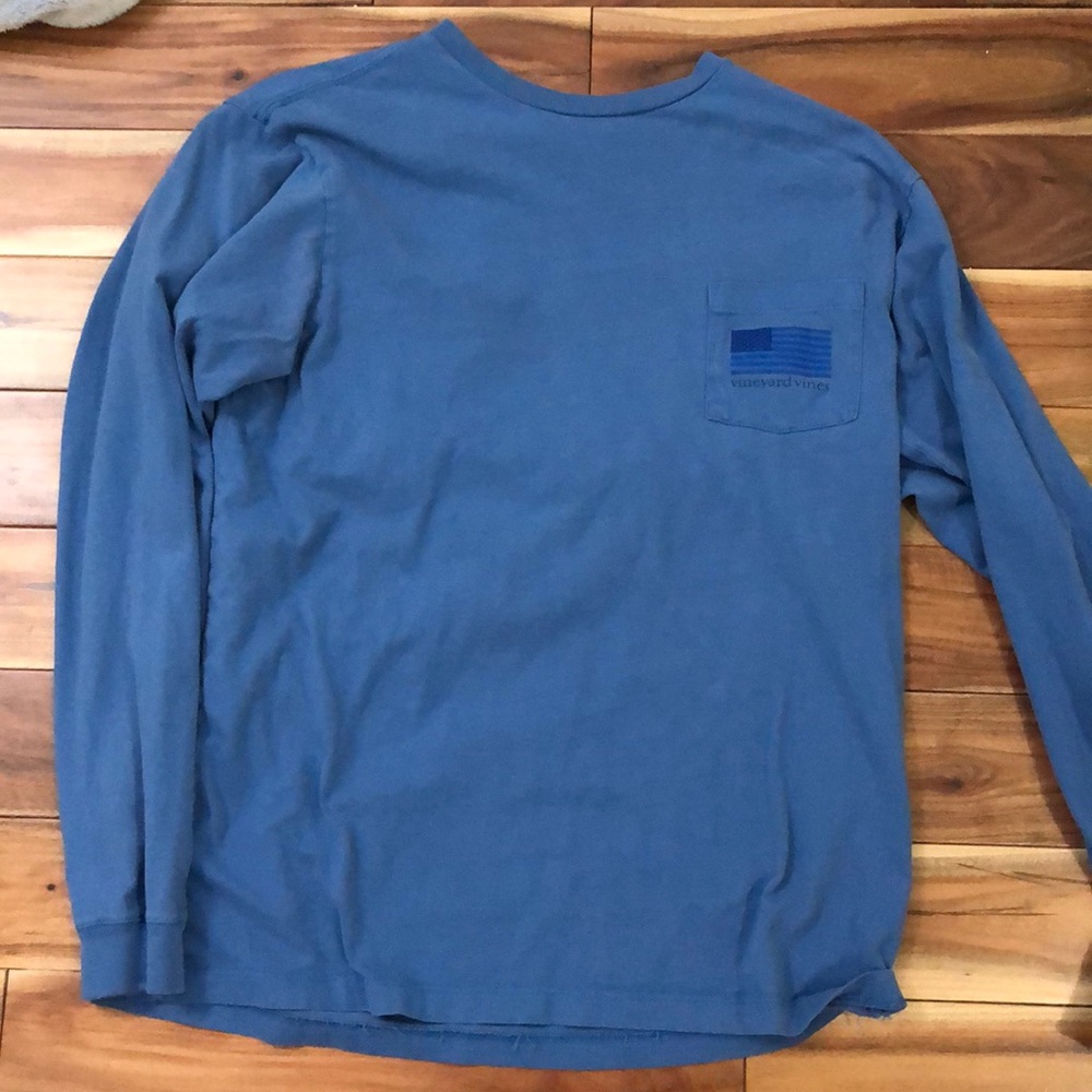 Blue vineyard vines long sleeve